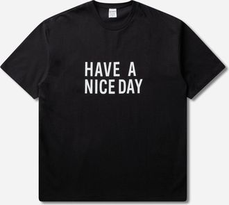 Wacko Maria Men s Washed Heavy Weight T-Shirt (Type-14) Black