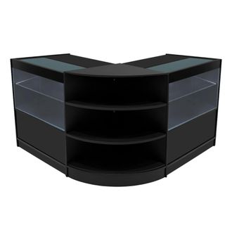 MonsterShop Andromeda LED Shop Counter Set LM60 & 2 x C900 - Black