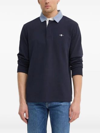 GANT long-sleeve polo shirt - Blue