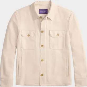 Ralph Lauren Purple Label Felton Cashmere-Blend Shirt Jacket