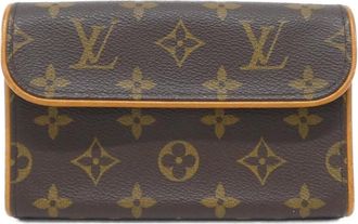 Louis Vuitton Monogram Marron Coated Canvas Fanny Pack Pochette (Pre-Owned)