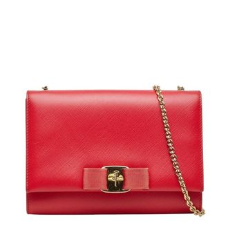 Ferragamo Leather Shoulder Bag (Pre-Owned)