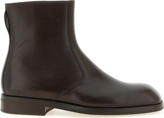 Christophe Lemaire Schoenen, Heren, Bruin, 43 EU, Leer, Enkellaarsjes met rits
