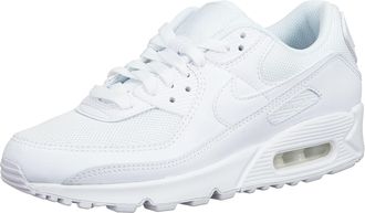 Nike Nike Nike Air Max 90 Womens Shoe, Womens Running Shoe, White/White-White-Wolf Grey, 4.5 UK (38 EU)