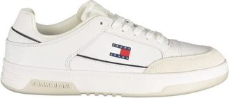 Tommy Hilfiger Poliuretano Sneaker - Heren - Sneakers - Wit - 40 EU - Leer - Schoenen