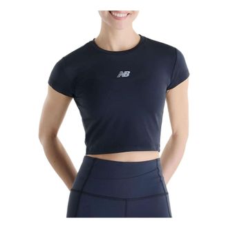 New Balance (WMNS) New Balance Harmony Fitted T-Shirt Asia Sizing Black WT61O2GJBK