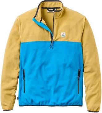 Passenger Set Off Recycled Polar 1/4 Zip Fleece 2.0 Fleecepullover f&uuml;r Herren | beige/blau