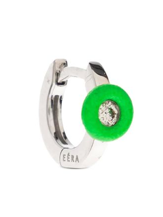 Eéra Oorringen verfraaid met kristallen - Zilver