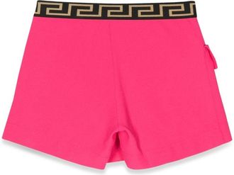 Versace Acetate-Viscose Shorts - Fuchsia