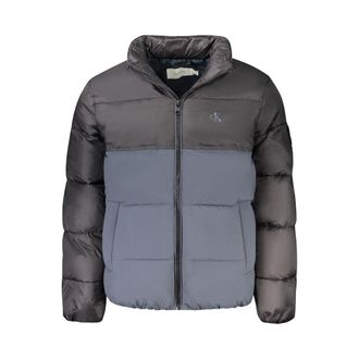 Calvin Klein Mens Colorblock Puffer Jacket K20k207121 - Grey - Size X-Small