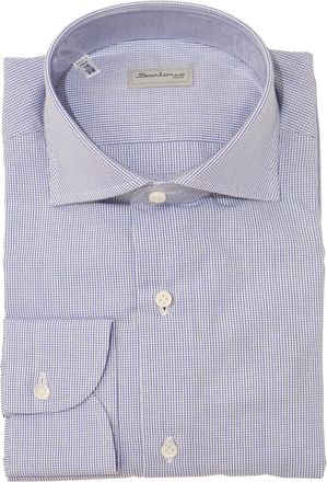 Sartorio Micro Box Check Cotton Dress Shirt