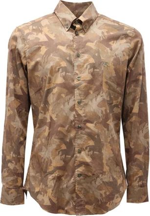 Etro Slim Fit Katoenen Overhemd - Heren - Casual Overhemden - Veelkleurig - S - Katoen - Overhemden