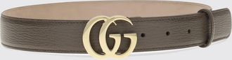 Gucci Cintura in pelle con fibbia gioiello in ottone e zirconi
