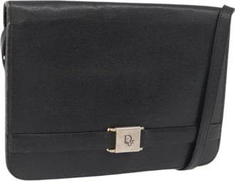 Dior Pre-owned Vintage Schoudertas - Dames - Vintage Schoudertas - Zwart - ONE Size - Leer - Vintage