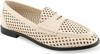 Kenneth Cole Reaction Zoila Perforated Loafer in Oatmeal Crinkle at Nordstrom Rack, Size 7.5