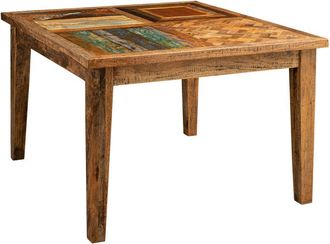 Biscottini International Biscottini - Solid rectangular or square Country Shabby dining table tavern office smoking meeting room