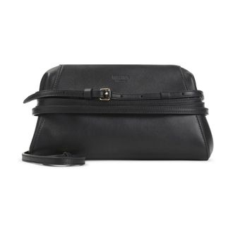 Moschino Belted Shoulder Bag - female - Moschino - Cross Body Bags - Black - ONE SIZE - Bags