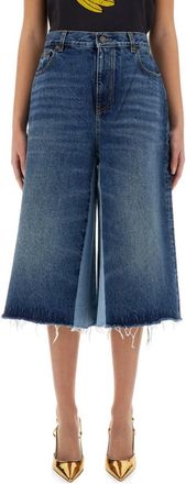 Chlo&eacute; Blue Patchwork Shorts