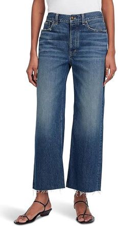 Madewell Low Slung Baggy Crop in Croswell Wash Womens Jeans Croswell Wash : 33 26, Cotton/Denim