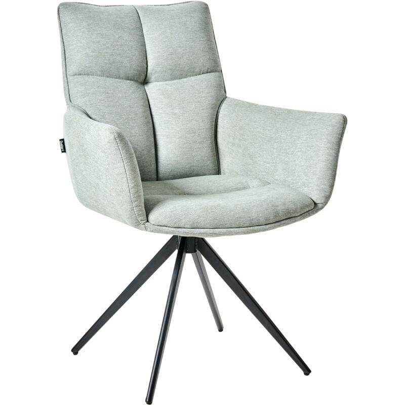 Miliboo Miliboo Sedia girevole 360° in tessuto effetto velluto