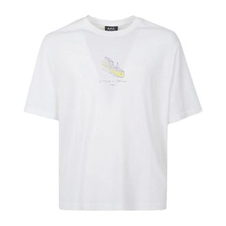 A.P.C. A.p.c., Heren, Tops, Wit, Maat: L Katoen