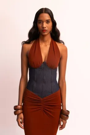 Maeve Hazel Dress in Cinnamon at Nordstrom, Size Medium Eu