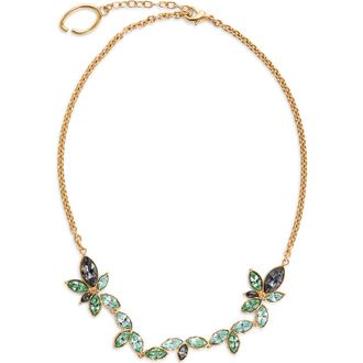 Oscar De La Renta Navette Scramble Necklace in Peridot at Nordstrom