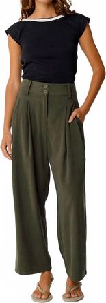 SKFK Esti Trouser In Basil Green
