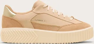 Sorel Womens Ona Ave T-Toe Sneakers In Ceramic / Tawny Buff