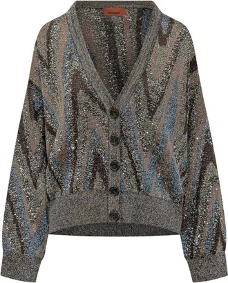 Missoni V-hals vest - Dames - Truien - Veelkleurig - Maat: M Viscose