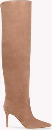 Gianvito Rossi Hansen Cuissard Boot in Pink Suede at Nordstrom, Size 41.5