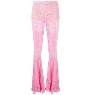 Blumarine Dames, Broeken, Roze, Maat: M
