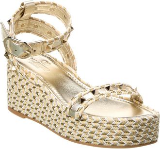 Valentino Rockstud 65 Leather Platform Sandal