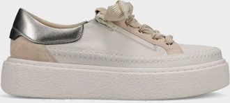 Vaneli Womens Yoga Sneakers In White Milled Calf