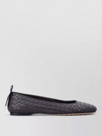 Bottega Veneta leather intrecciato ballerina flats