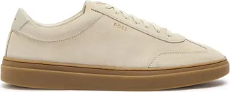 BOSS Boss Kieran Leather-trim Suede Sneakers - Beige - 10 (IT44 / UK10)