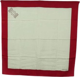 Cartier Pre-owned Scarves, female, Multicolor, Size: ONE SIZE Pre-owned Vintage Silk Scarf