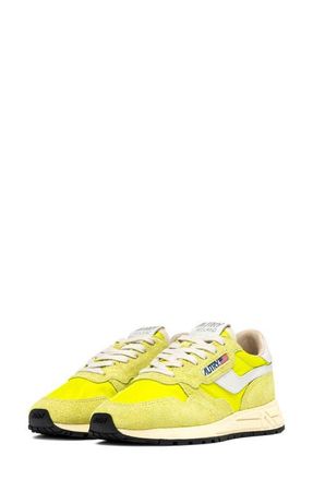 Autry Reelwind Low Sneaker in Yellow/White at Nordstrom, Size 12Us