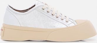 Marni Silver Lace Up Sneakers