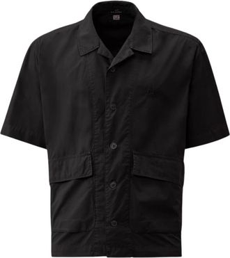 C.P. Company Hombre, Camisas, Negro, Talla: L