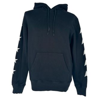 Golden Goose Alighiero Star Collection Hoodie in Black Cotton