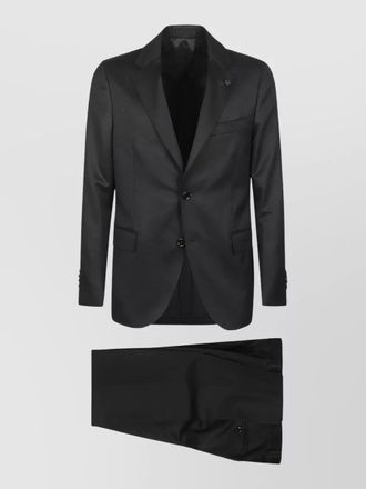 Lardini tailored suit notch lapel single breasted
