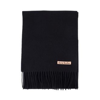 Acne Studios Smal Sjaal - unisex - Accessoires - Zwart - Maat: ONE Size Wol