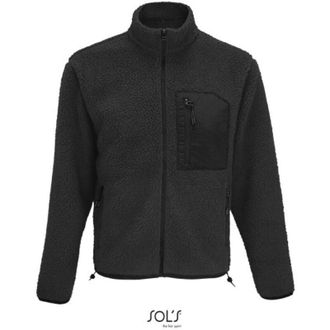 SOLS Cazadora Unisex Sherpa Sols Fury S Gris Carb&oacute;n / Negro