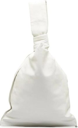 Bottega Veneta Pre-owned Handbags, female, White, Size: ONE SIZE Pre-owned Soft Leather Top Handle Handbag Elegant Fashion Accessory