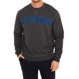 Dsquared2 Mens long-sleeved crew-neck sweatshirt S71GU0316-S25030 - Grey - Size X-Large