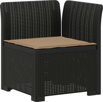 vidaXL Sill&oacute;n Individual De Jard&iacute;n Con Coj&iacute;n Apariencia De Ratan Pp Vidaxl