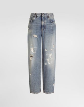Dolce & Gabbana Denim Trousers - Man Denim Multi-colored 44