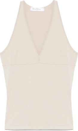 Max Mara Stijlvol Armida 1234 Mode Accessoire - Dames - Tops zonder mouwen - Beige - S - Tops