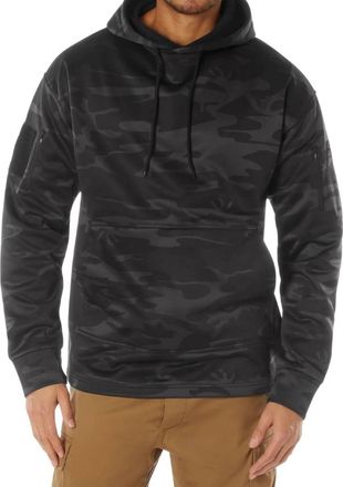 Rothco Concealed Carry Hoodie In Midnight Black Camo